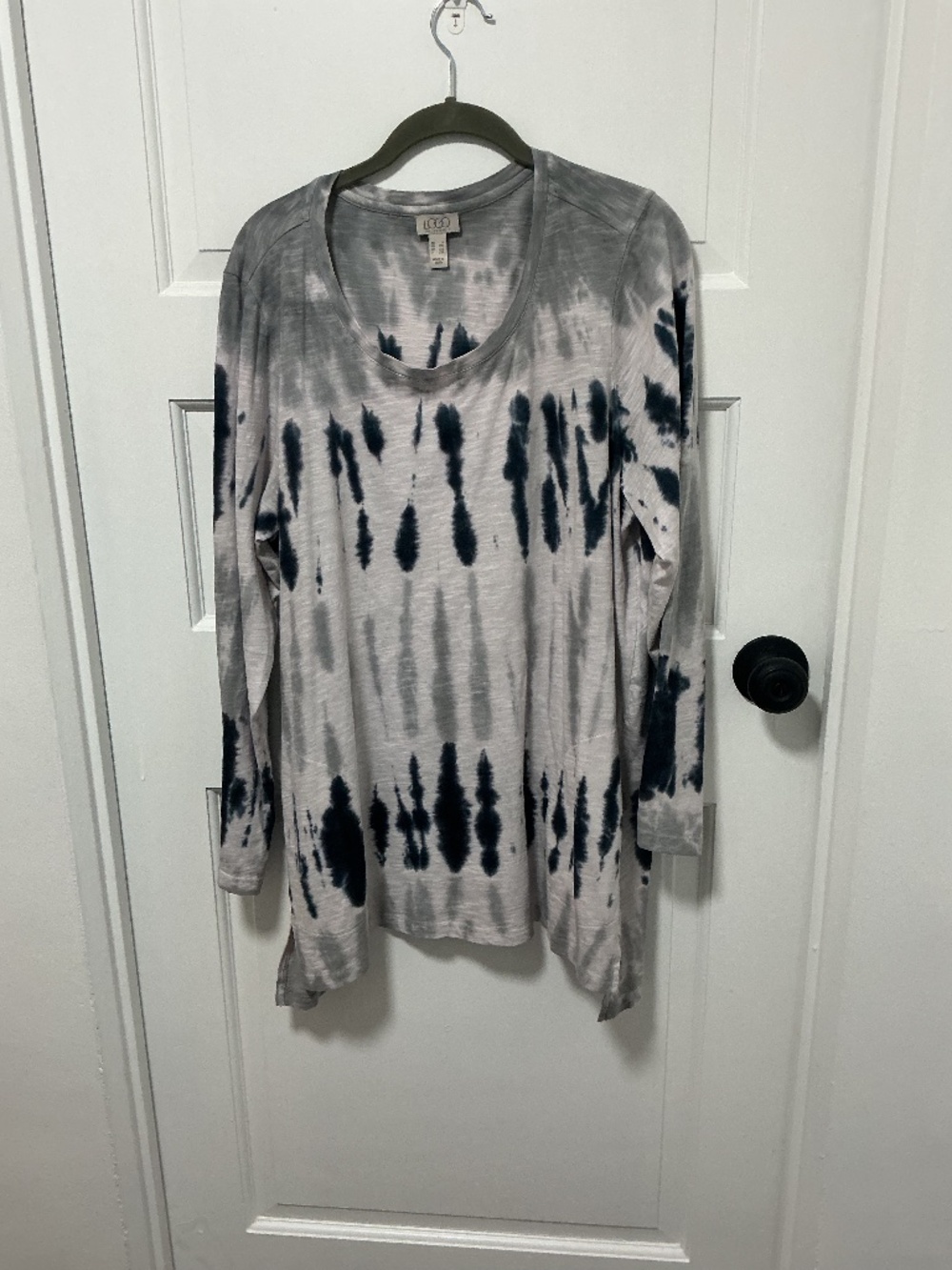 Logo by Lori Goldstein 100% Cotton Tie-Dyed Tunic 1X - Pre-Owned